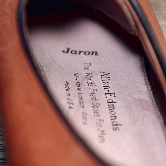 * NIB * $295 Allen Edmonds JARON 7.5 B Narrow Tan * add $15 new Trees main image 12